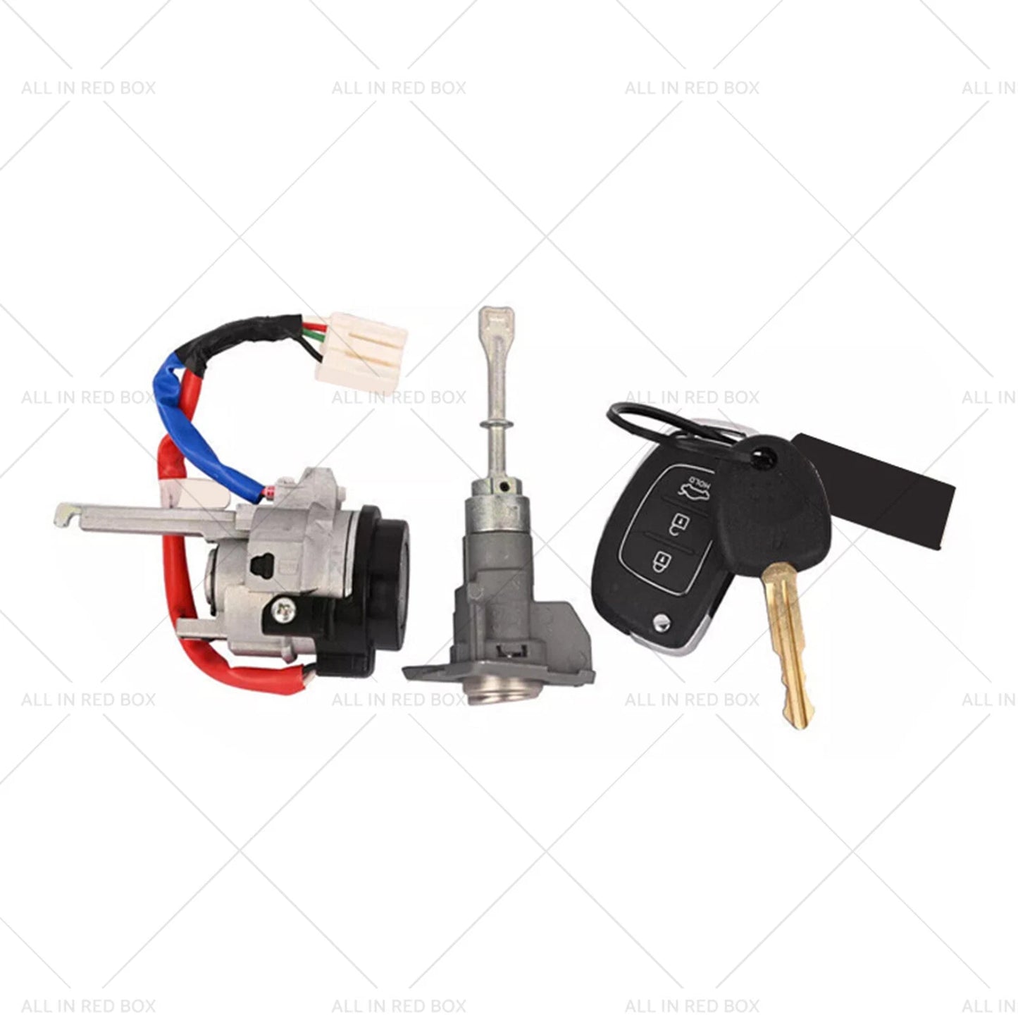 Ignition W/Remote Key & Front Left Door Lock Cylinder for Hyundai Elantra