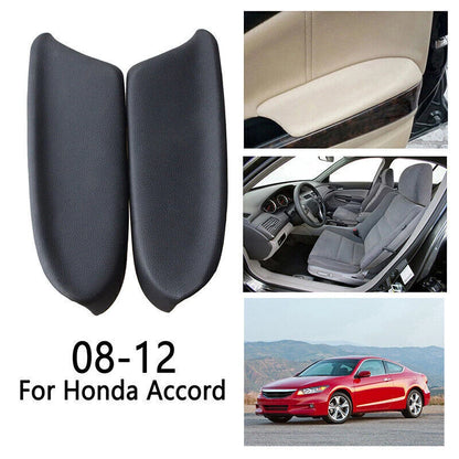 Black Door Panels Armrest Covers for Honda Accord 2008-2012 (2 x)