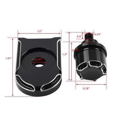 Rear Mudguard Seat Bolt Screw with Knob Cover for Harley Touring (1996-2024)