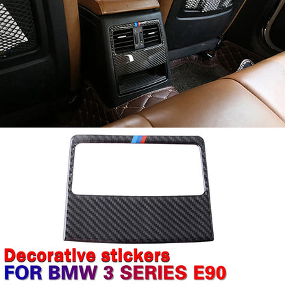 Real Carbon Fiber Rear Air Vent Outlet Cover Trim for BMW 3 Series E90 (2007-2013)