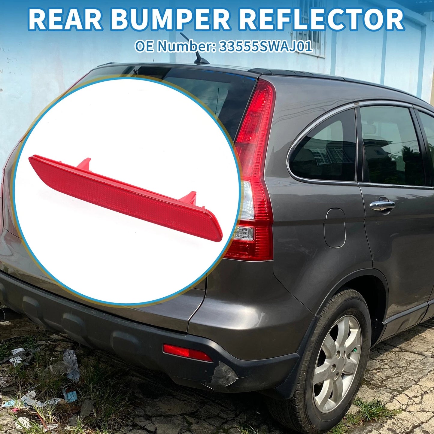 Rear Left Bumper Reflector for Honda Accord (2014)