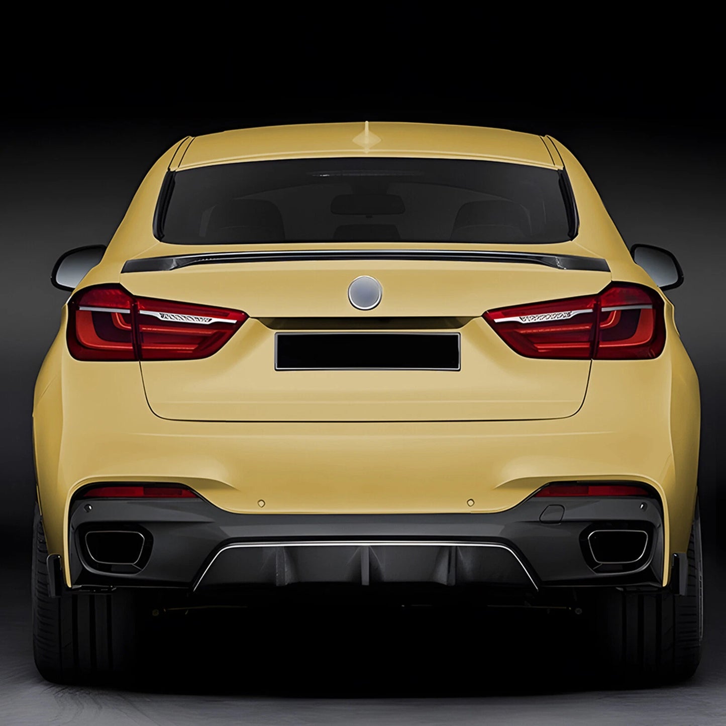 Rear Bumper Diffuser Lip for BMW X6 F16 M Sport (2014-2019)