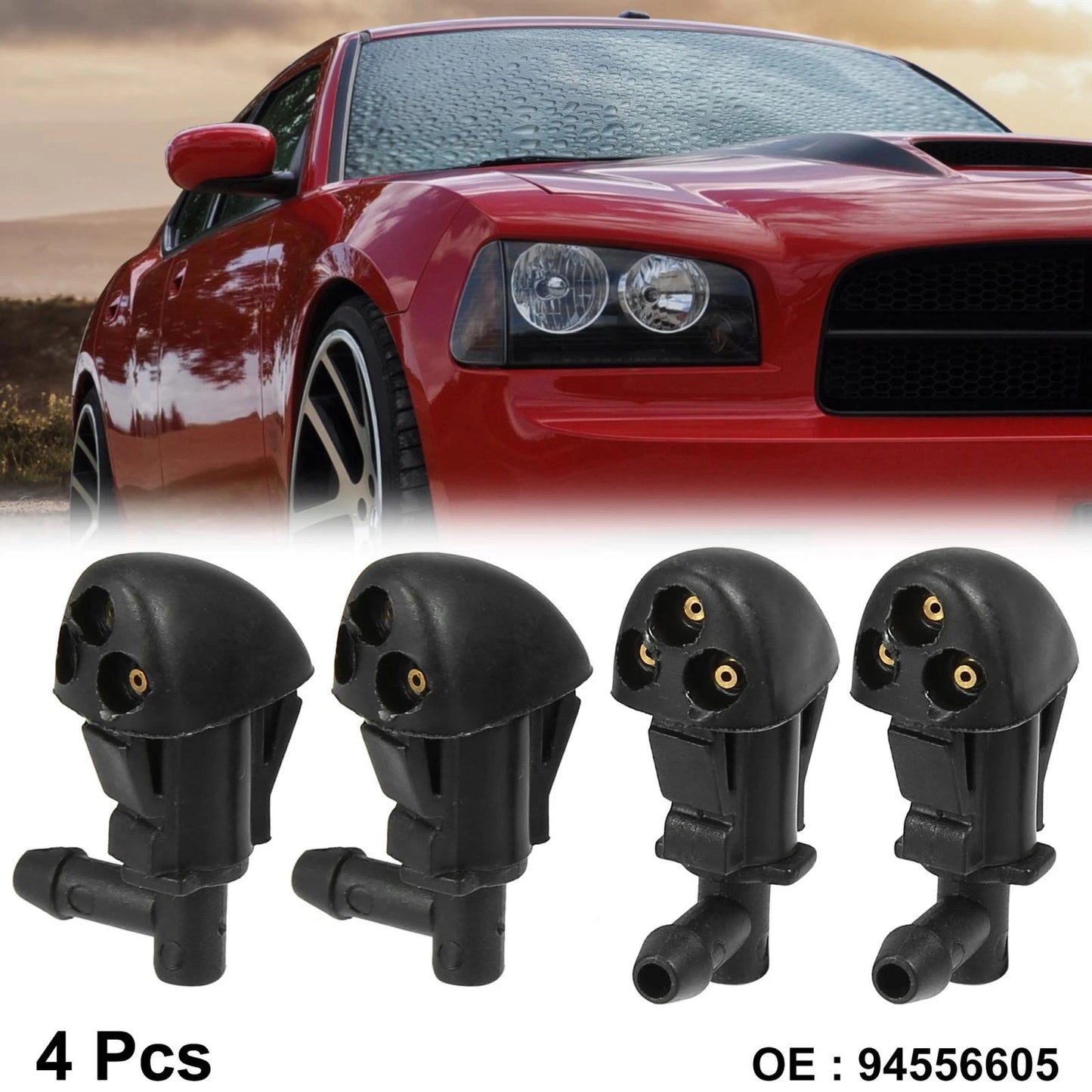 4pcs Car Front Windshield Washer Nozzles for Chevrolet Cruze (2010-2014)
