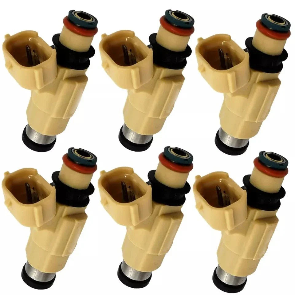 Set 6pcs Fuel Injectors for Yamaha 200HP/225HP F200/F225 Outboard 02-12