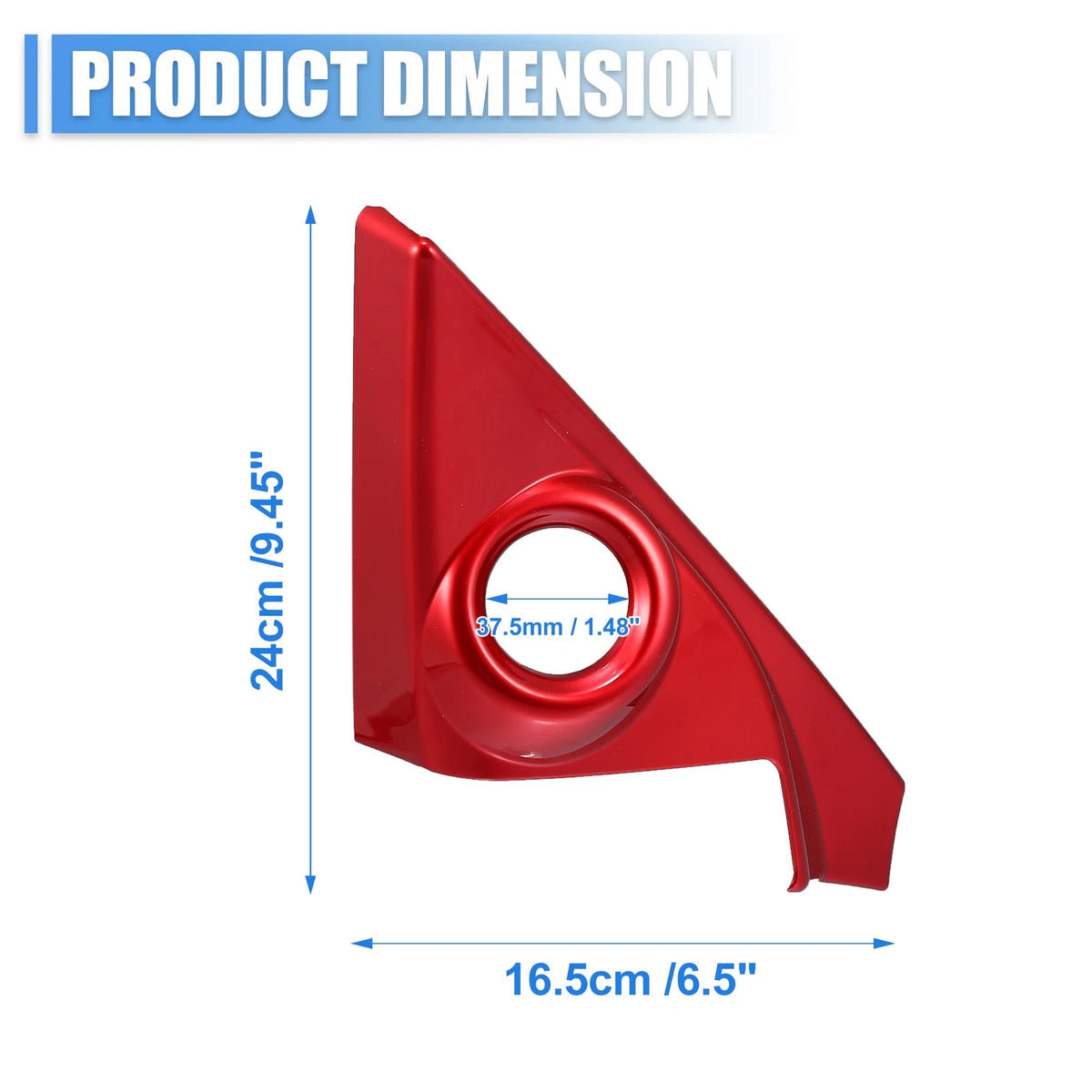 Red Front Door A Pillar Speaker Trim Cover for Honda Civic 2016-2021