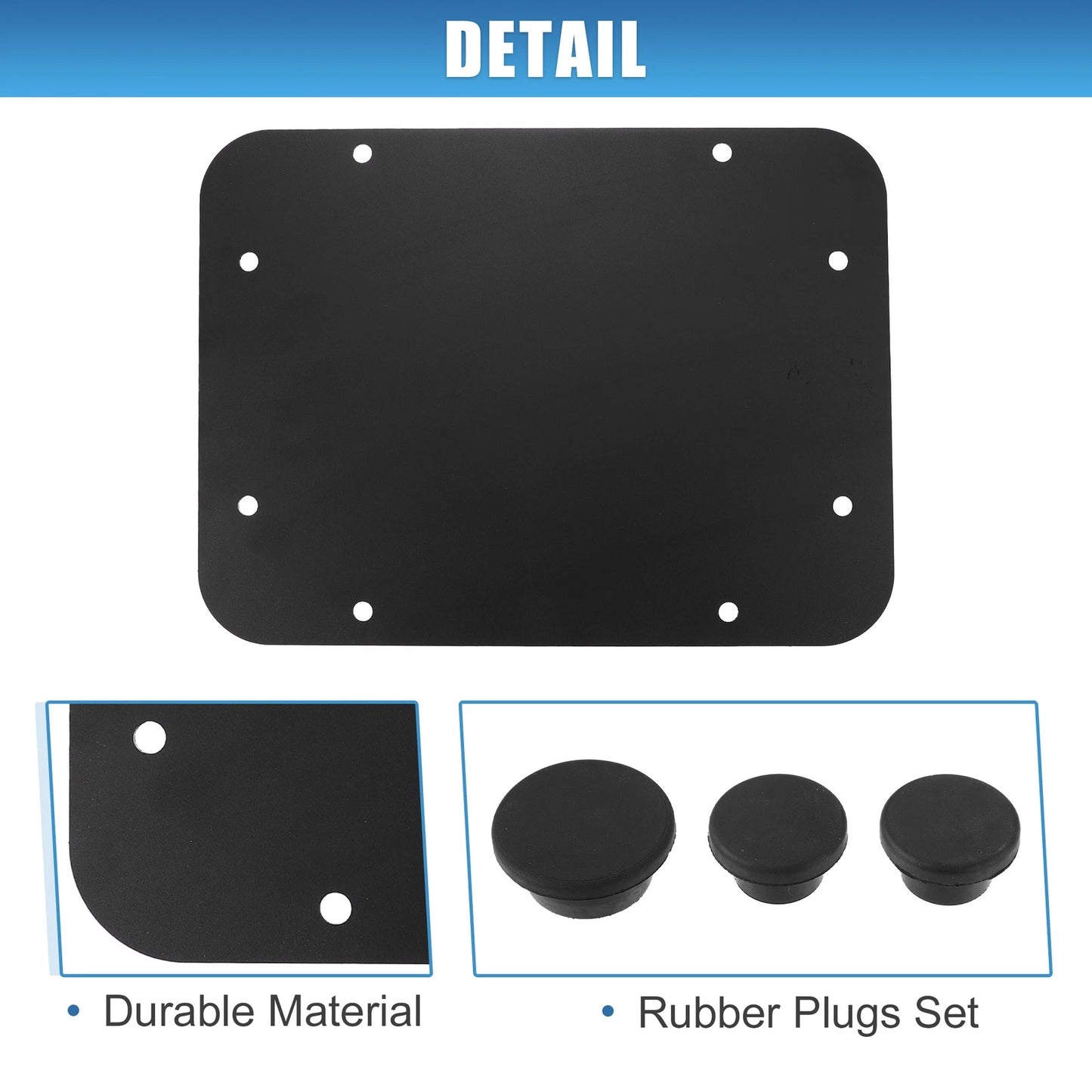 Tailgate Vent Spare Tire Carrier Delete Plate for Jeep Wrangler JK (2007-2018)
