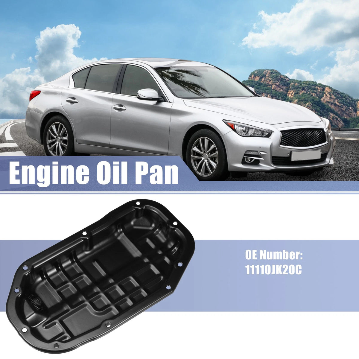 Engine Oil Pan for Nissan 370Z, Infiniti EX35 (2009-2020)