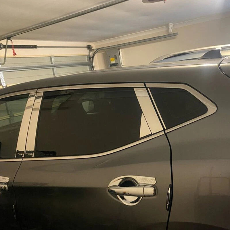 8 x Chrome Pillar Post Window Door Trim Covers for Nissan Altima (2013-2018)