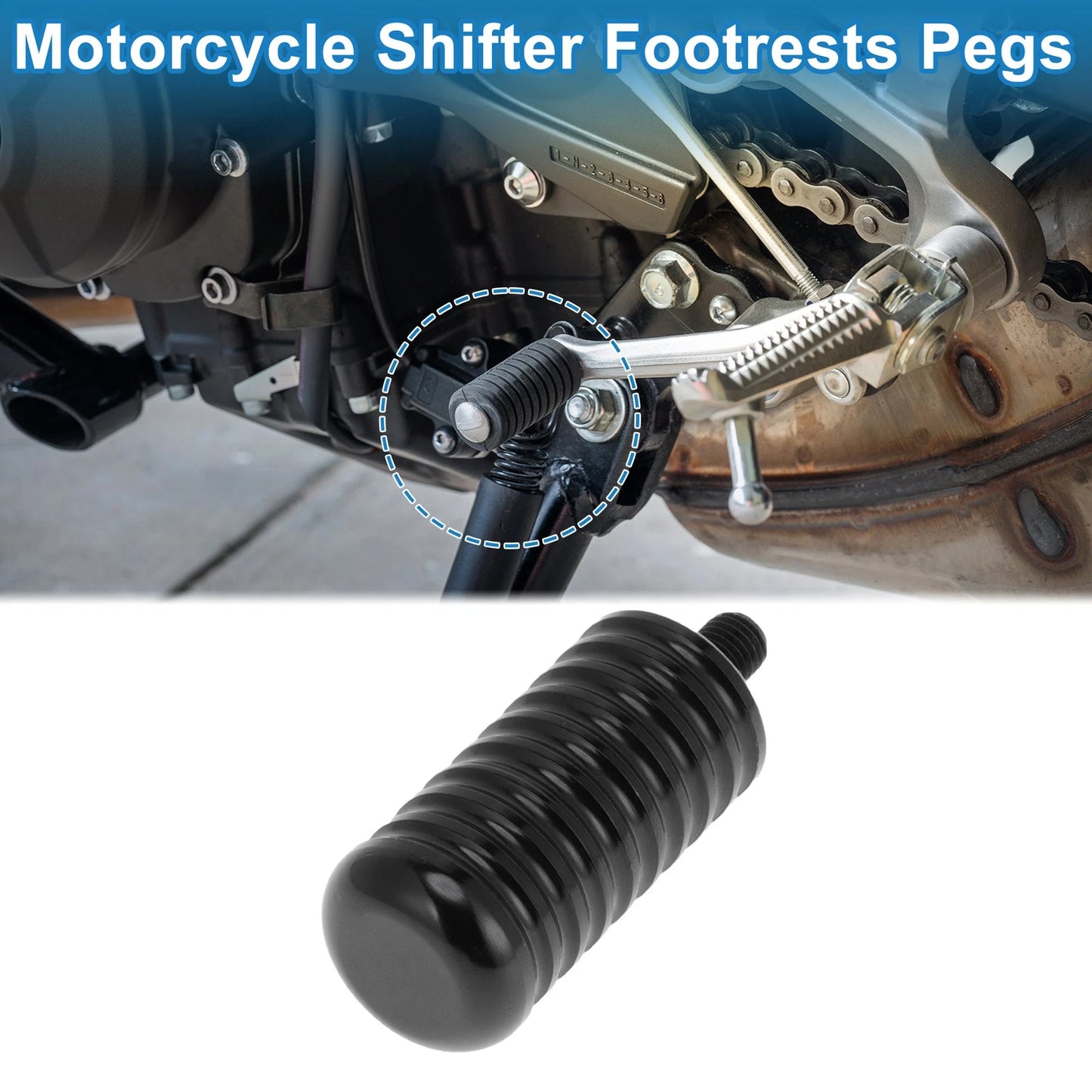 Shifter Footrests Pegs for HARLEY-DAVIDSON XL883R Black