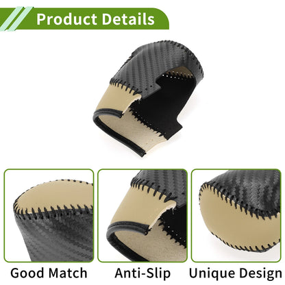 Black Carbon Fiber Gear Shift Knob Cover for Honda