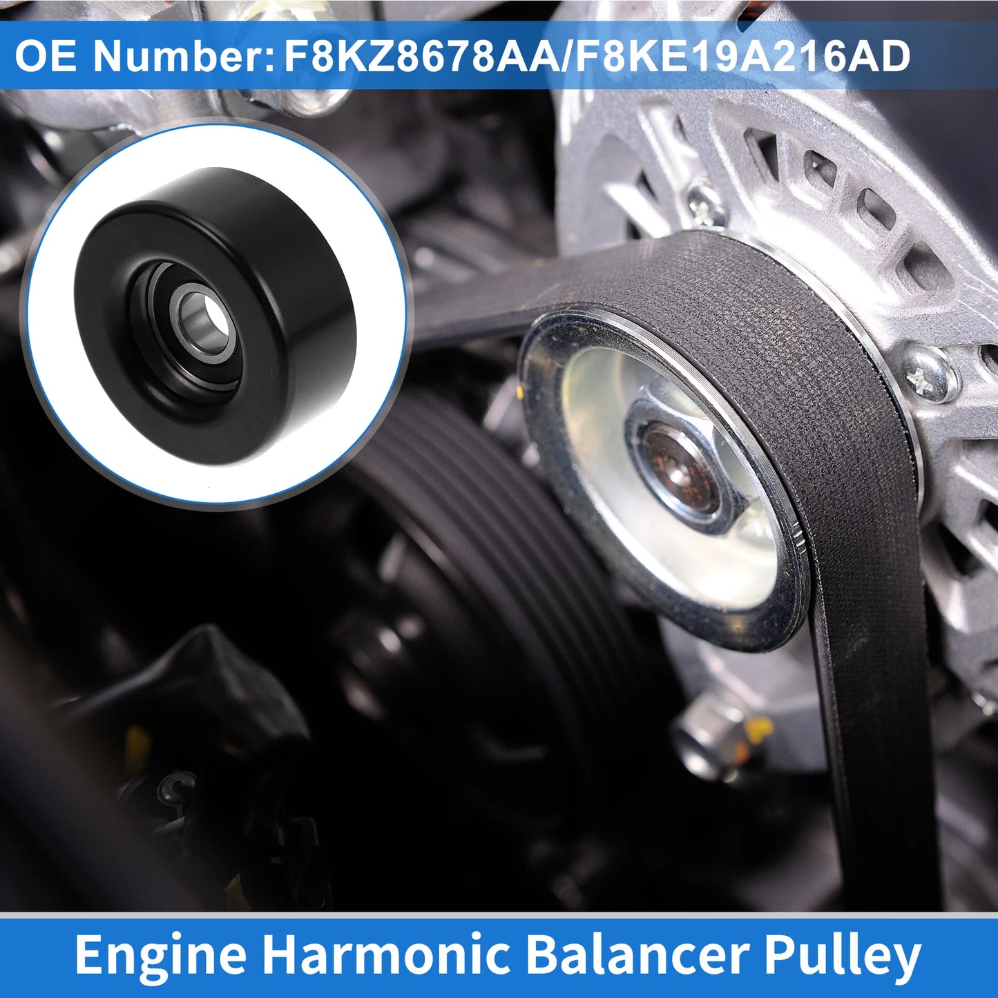 Drive Belt Idler Pulley for Ford Escort (1998-2004) 1 Pc