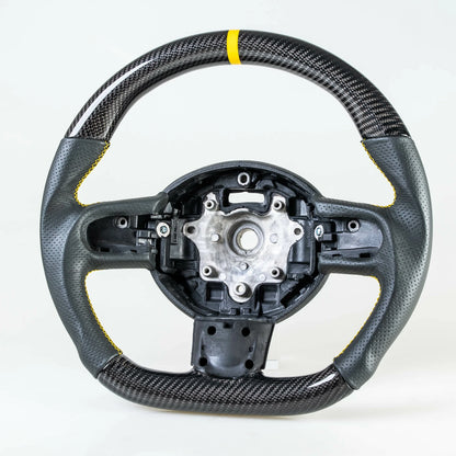 Carbon Leather Yellow Steering Wheel for Mini R55 R56 R57 R60 R61 (2006-2016)