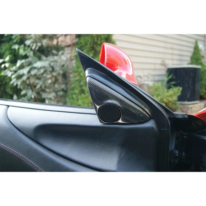 Real Carbon A Pillar Speaker Tweeter Cover Replace for Ferrari 360 Spider Modena