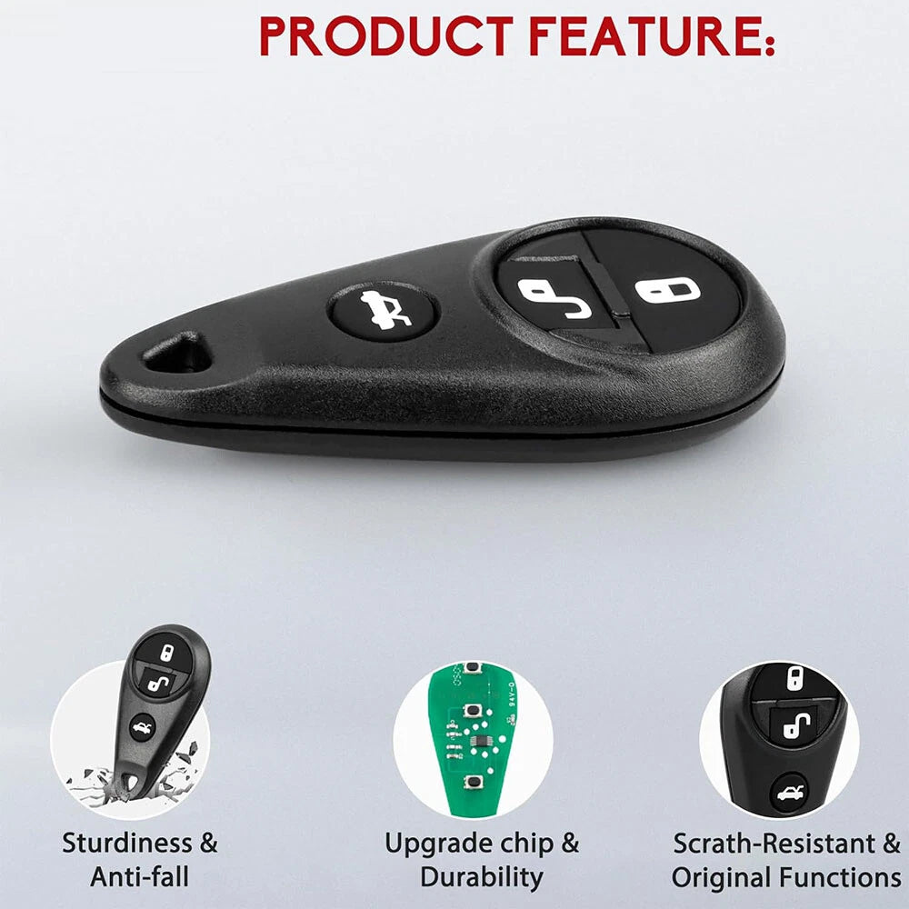 Keyless Entry Remote Key Fob for Subaru Forester, Impreza, Legacy (2008-2019)