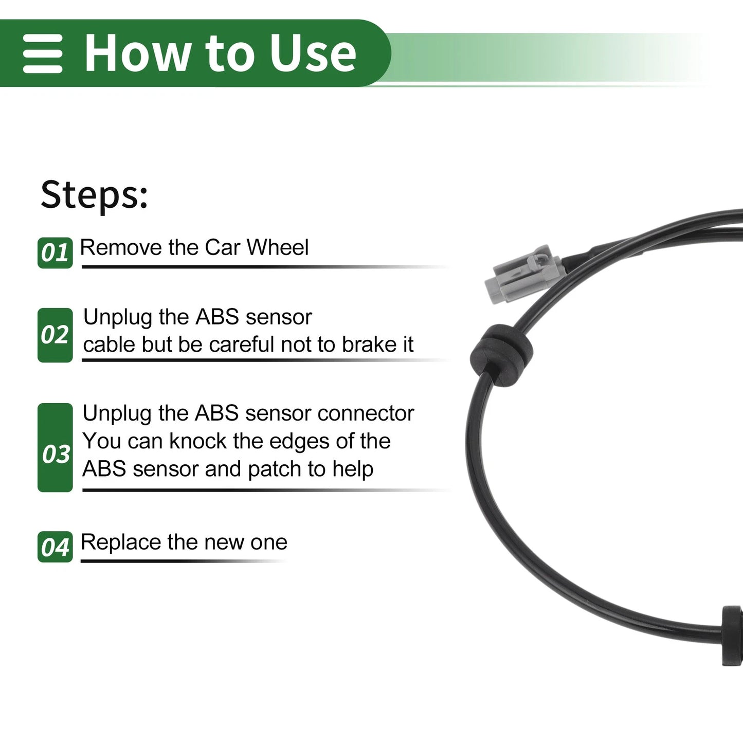 ABS Wheel Speed Sensor for Nissan Qashqai (2007-2014)