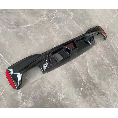 Rear Bumper Diffuser with LED Light for BMW 5 Series G30 (2017-2023)