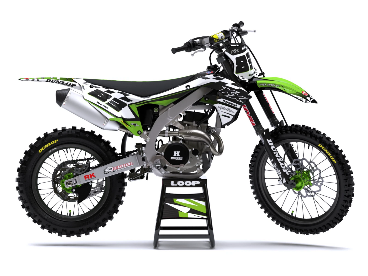 KLX 140 Graphics Decals Stickers for Kawasaki (2008-2018)