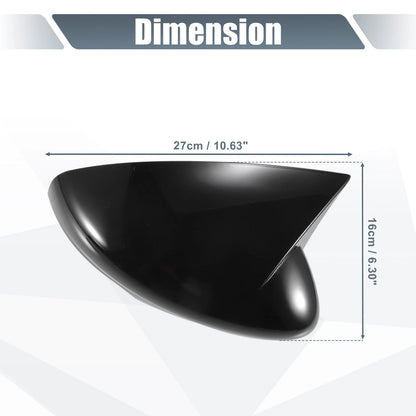 Gloss Black Rearview Mirror Covers for Ford Mustang GT (2015-2024)
