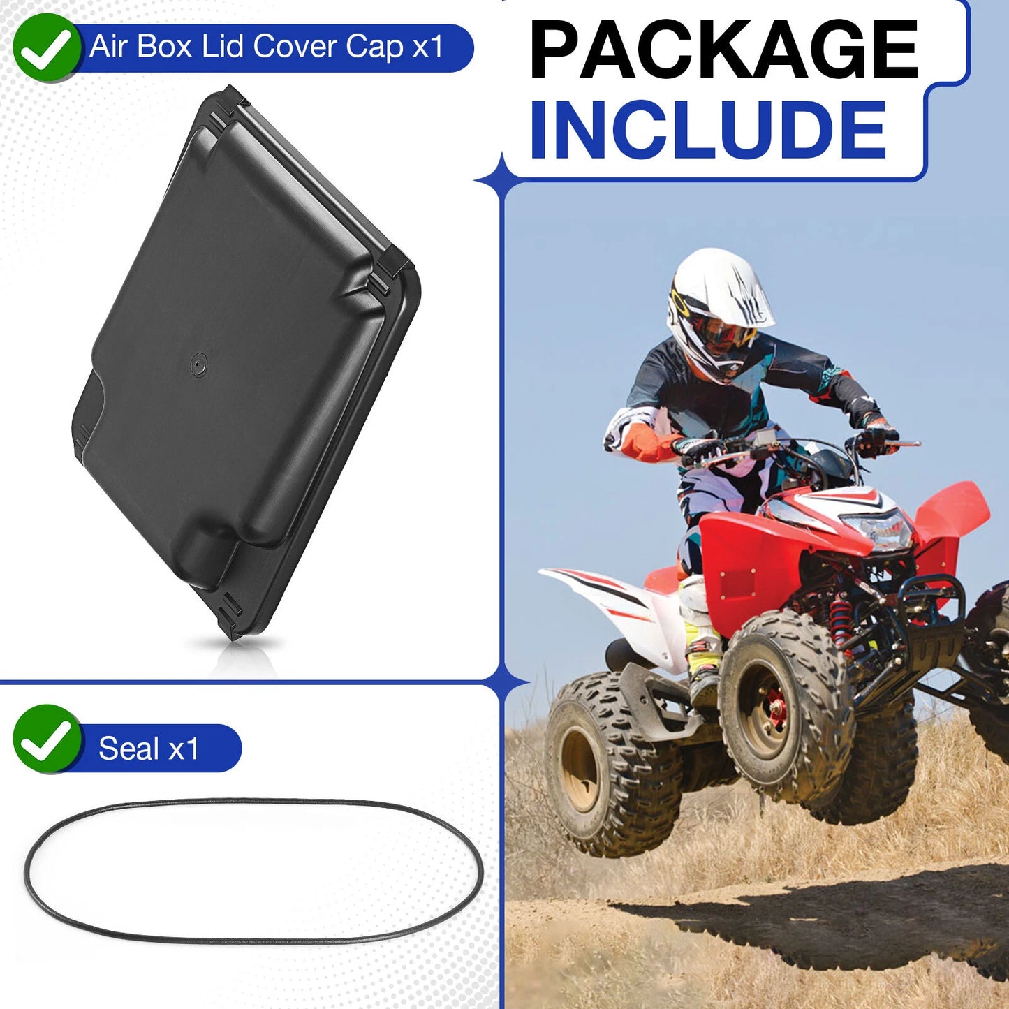 AIR BOX LID TOP COVER W/ Seal for HONDA FourTrax 250 TRX250X (1987–1992)