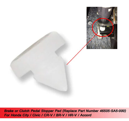 Brake Clutch Pedal Stopper Pad for Honda City, Civic, CR-V, BR-V, HR-V, Accord (2001-2023)