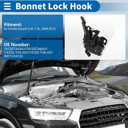 Hood Latch Assembly for Honda Accord 2.4L 3.5L (2008-2012)