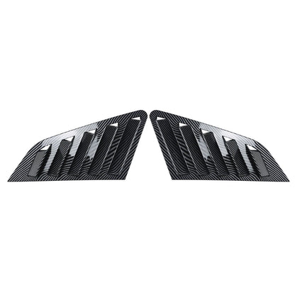 2 x Carbon Look Rear Side Window Louvers for Audi A3 S3 (2021-2024)