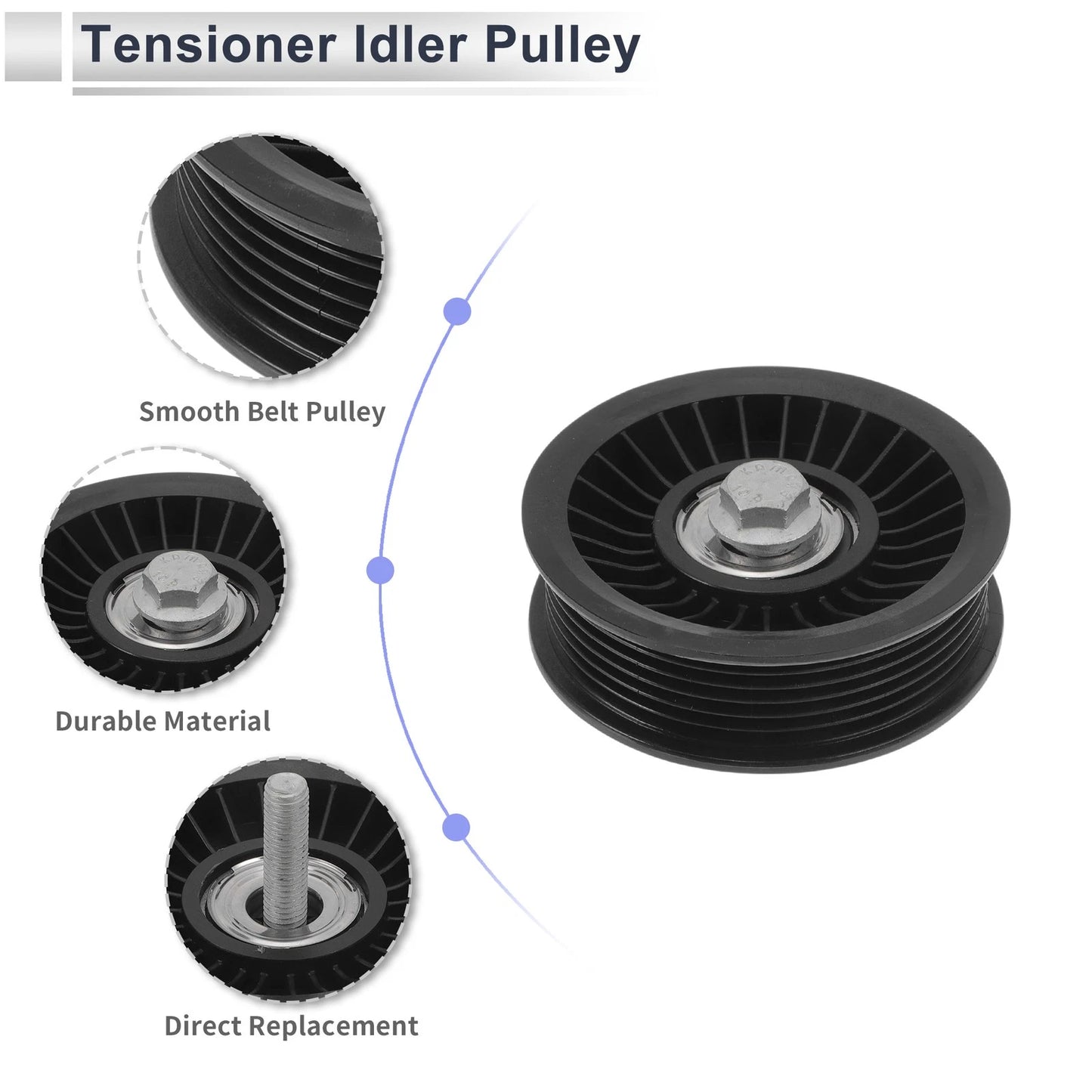 Drive Belt Idler Pulley for Land Rover Range Rover (2009-2020) 1 Pc
