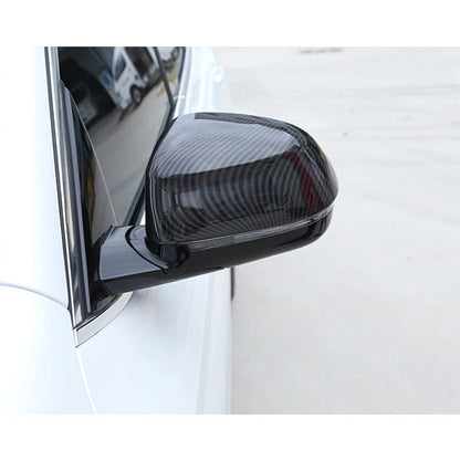 Carbon Style Wing Rearview Mirror Cover Caps Fit For BMW X3 2018-2019