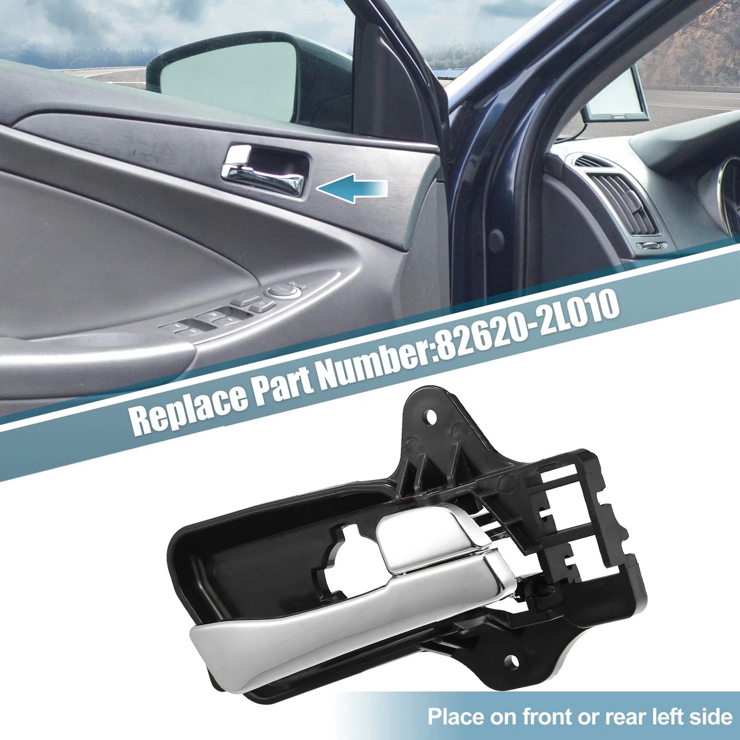 Front Right Door Handle Covers Trim for Hyundai Elantra (2017-2023)