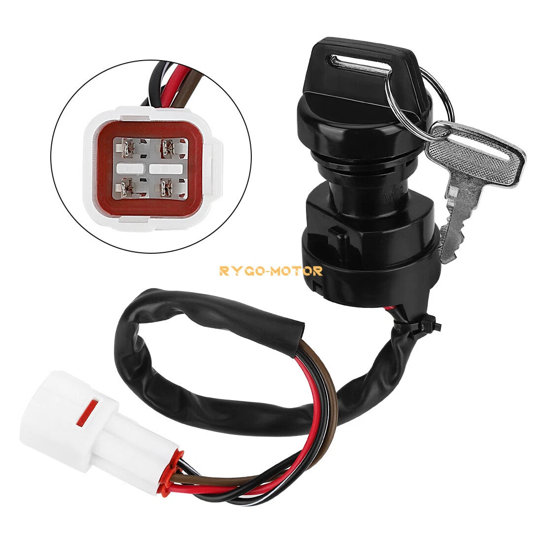 Ignition Key Switch for Yamaha Big Bear 400 YFM400 4x4 2x4 ATV (2000–2001)
