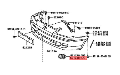 Bumper Hole Cover for Toyota Hilux KUN26 2012-2014