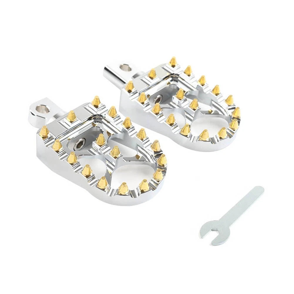 CNC Wide Fat Foot Pegs for Harley Dyna Sportster (2004-2023)