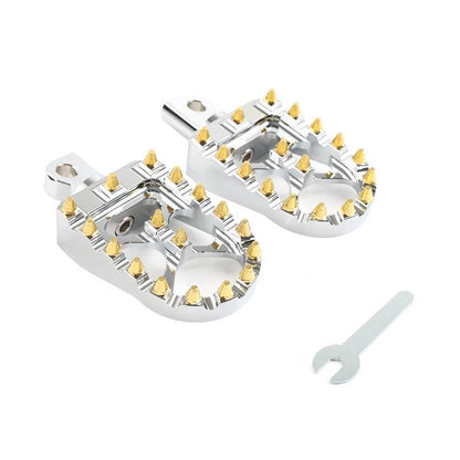 CNC Wide Fat Foot Pegs for Harley Dyna Sportster (2004-2023)