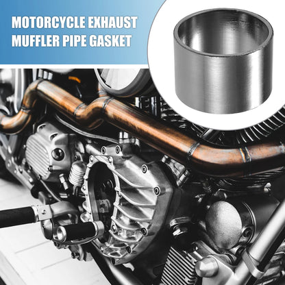 2 x Exhaust Muffler Pipe Gasket 50mm OD Silencer Connector for Motorcycle