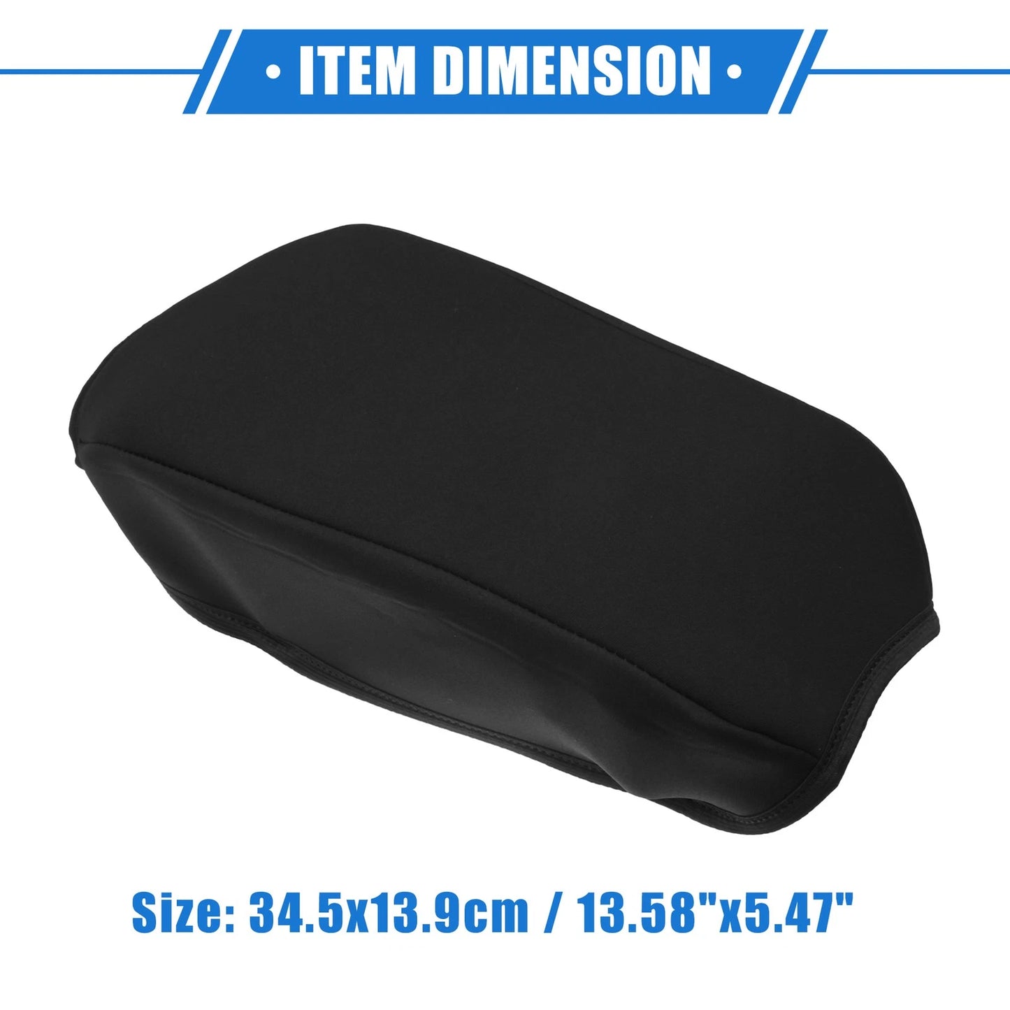 Armrest Protector Cover Pad for Jeep Compass 2010-2022 - Neoprene Black
