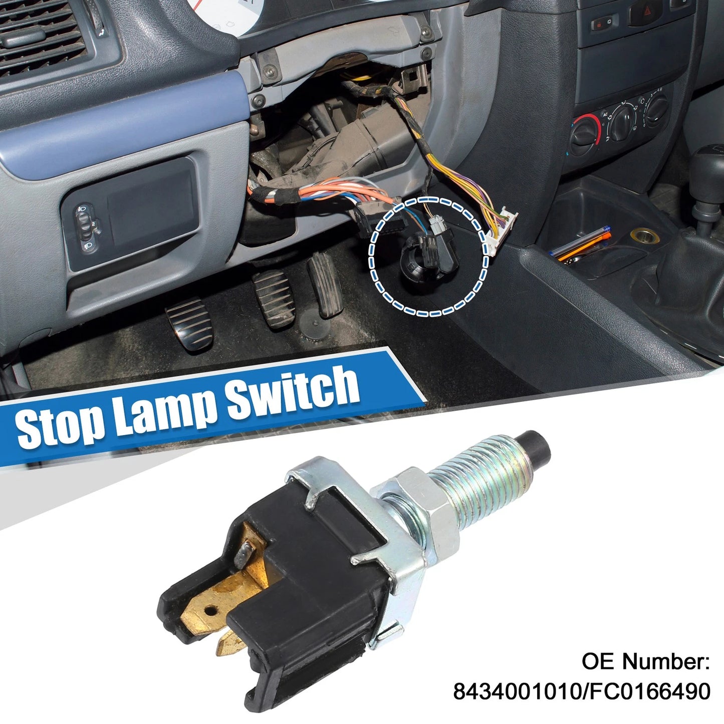 Stop Lamp Switch for Toyota Camry 1986-1991 (2 x Brake Light Switches)