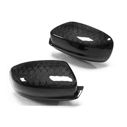 Real Honeycomb Carbon Fiber Add-on Mirror Cover Caps for Dodge Charger 2011-2021