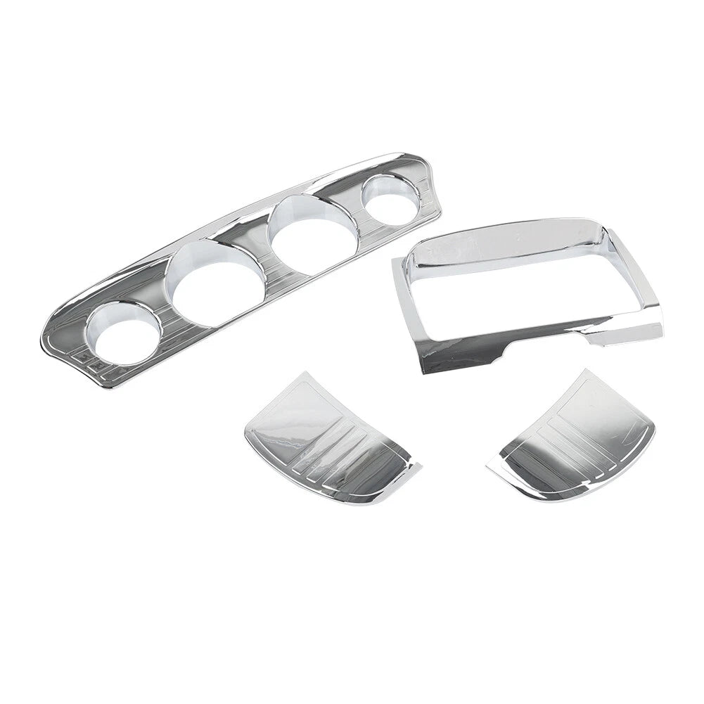 Tri Line Gauge Stereo Accent Trim Cover for Harley Touring Electra Street Glide (2014-2023)
