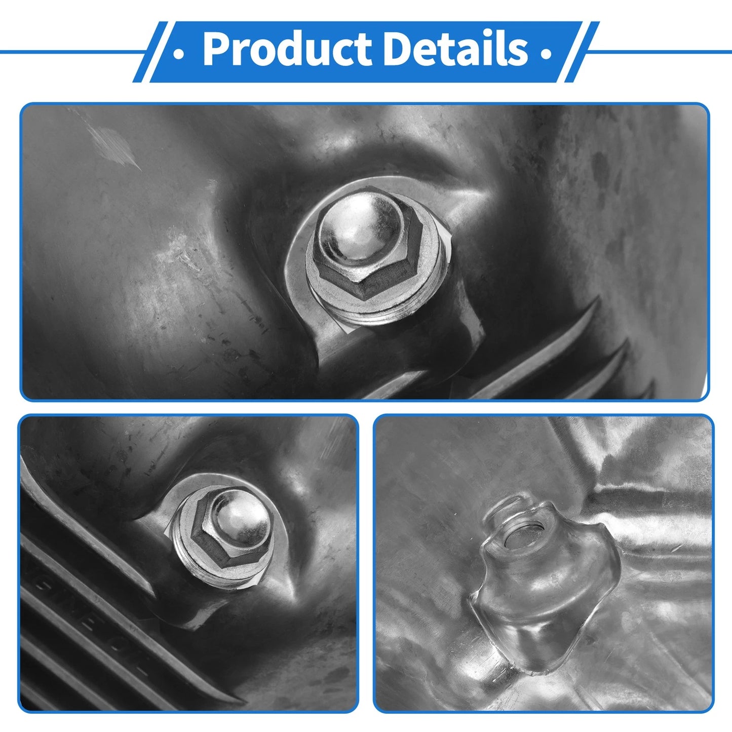 Engine Oil Pan for Honda Accord (1998-2002) - 1 x Steel Silver Tone