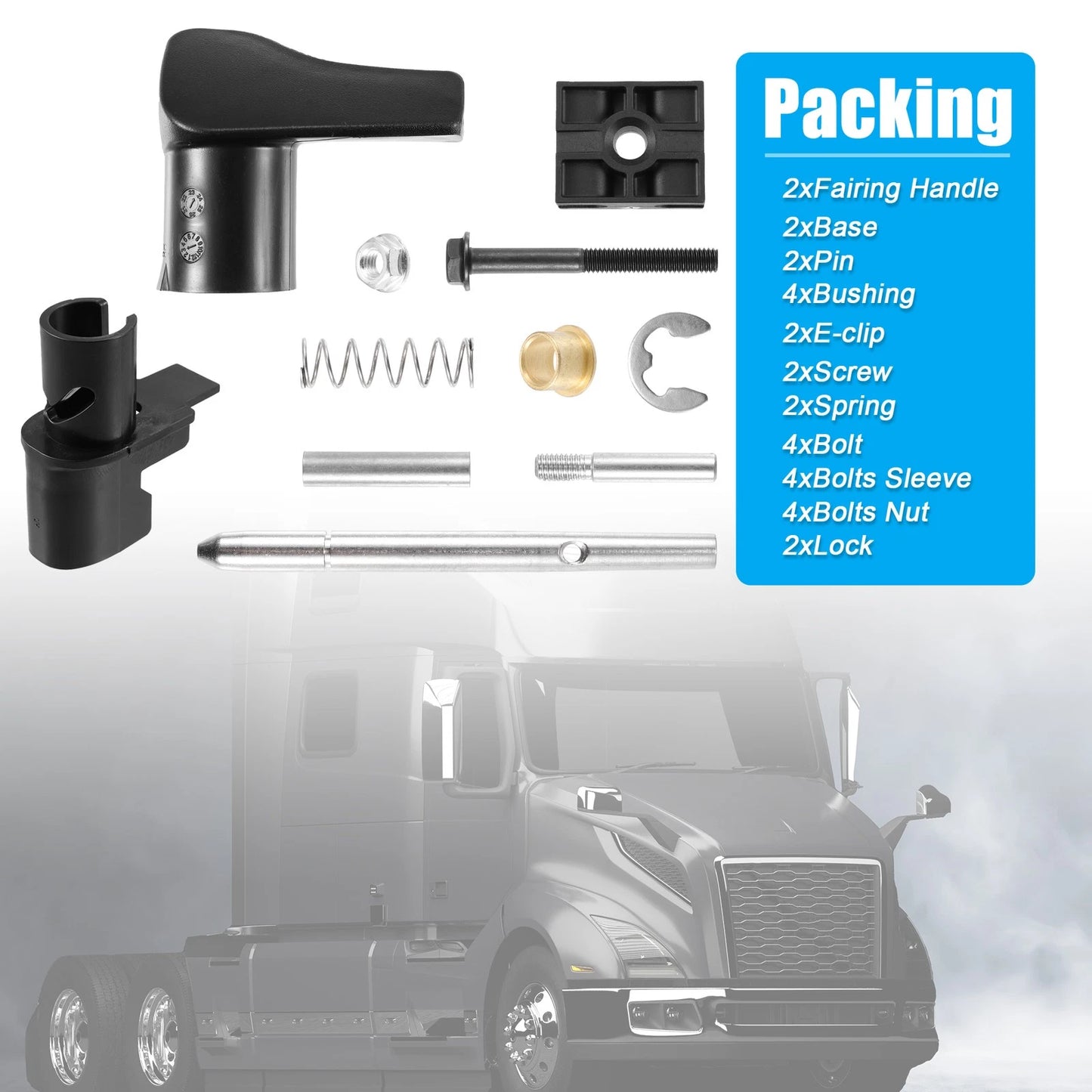 Fuel Tank Fairing Handle Kit for Volvo VN VNL (2004-2023)