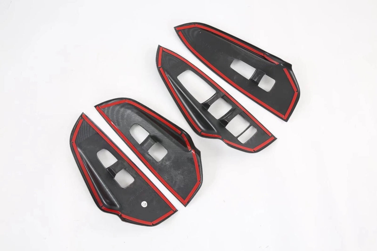Carbon Fiber Window Lift Panel Switch Lid Cover for 2021-2024 Kia K5 Optima