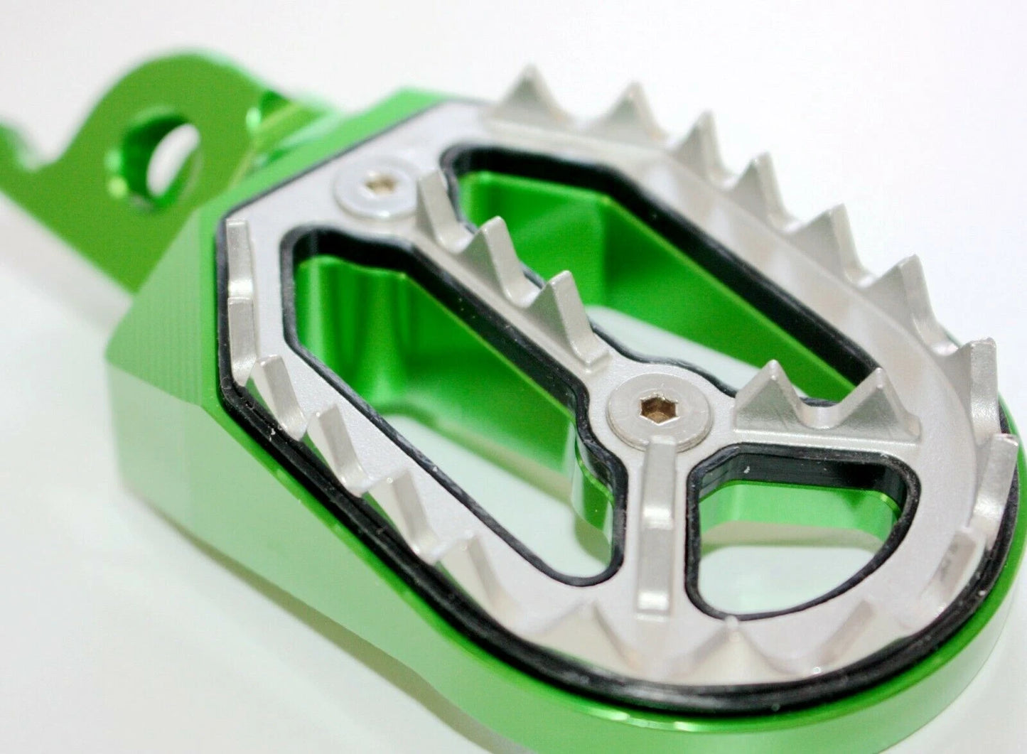 CNC Green Stainless Foot Pegs for Honda CRF250 Motorcycle (2004-2023)