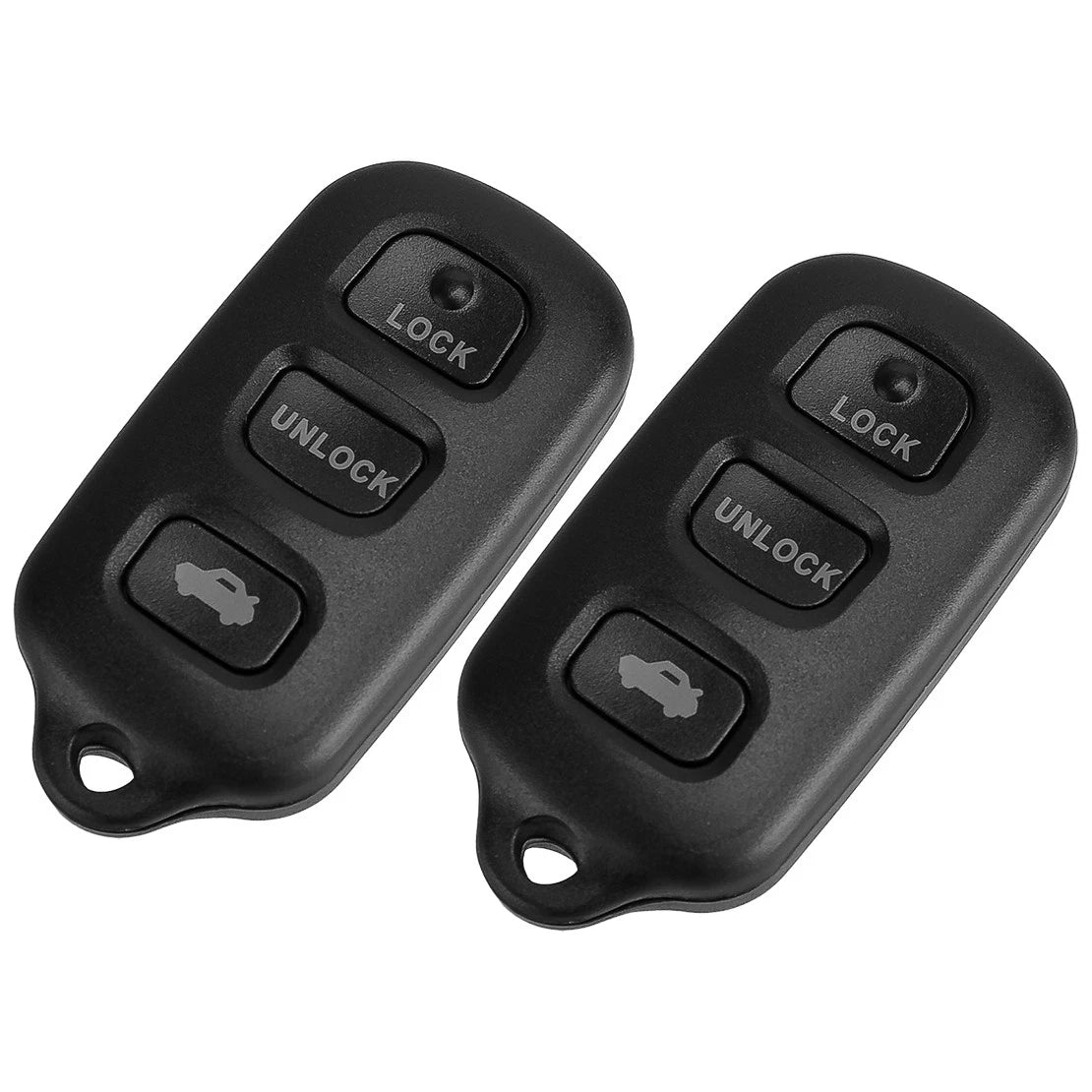 2 x Key Shell Covers for Toyota 4Runner (2002-2009) - 3+1 Button Design