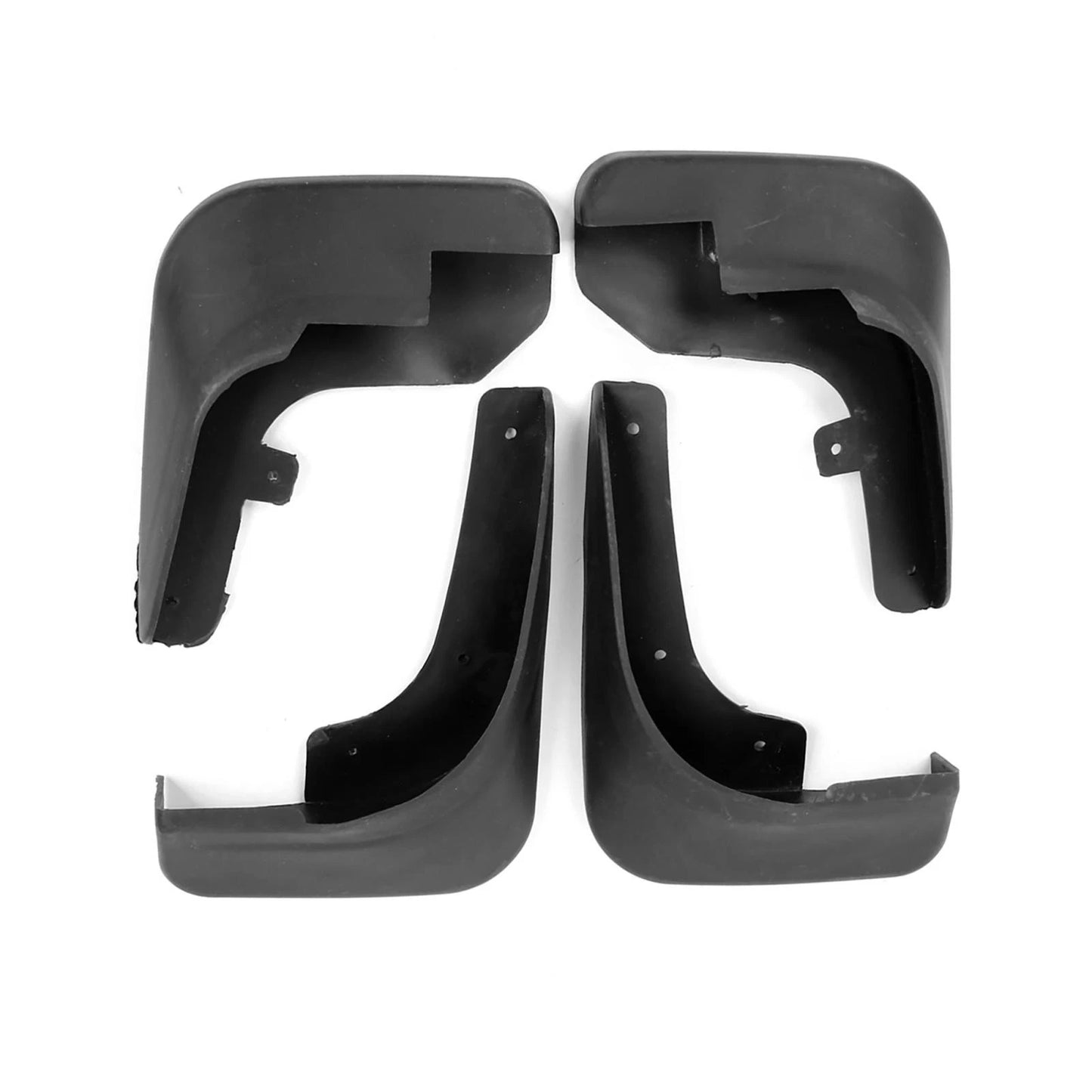 4 Pcs Black Splash Guards for Peugeot 207 (2010)