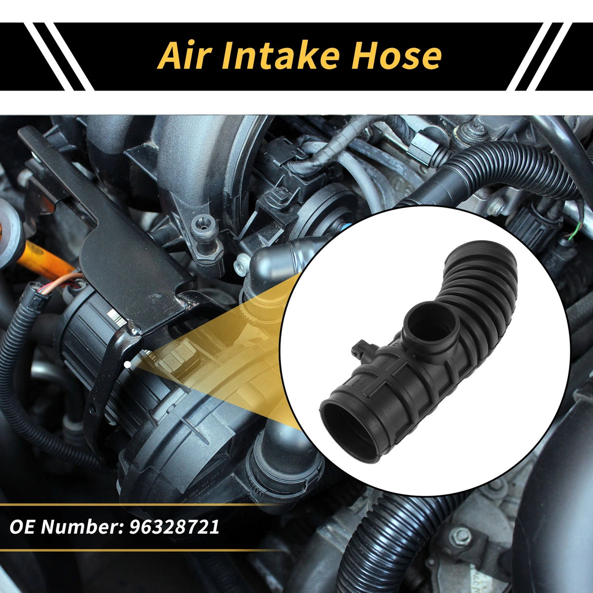 Engine Air Intake Hose Rubber for Chevrolet Epica (2007 - 2009)