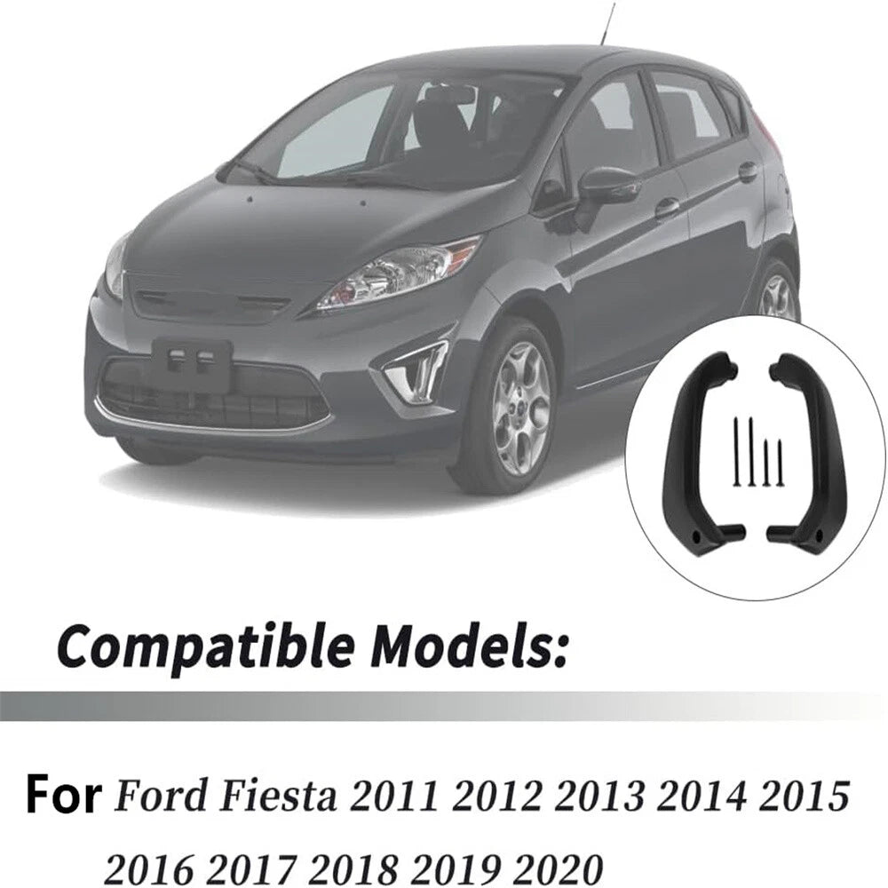 Car Interior Door Handle Manual Window Panel Left + Right for Ford Fiesta (2011-2020)