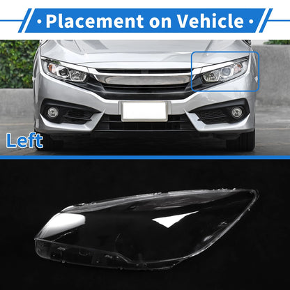 Car Front Left Headlight Lens Cover for Ford Escape (2013-2016)