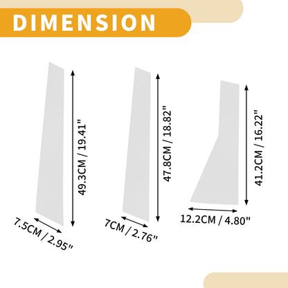 6 Pcs Chrome Silver Door Pillar Trim for Subaru Forester (2019-2023)