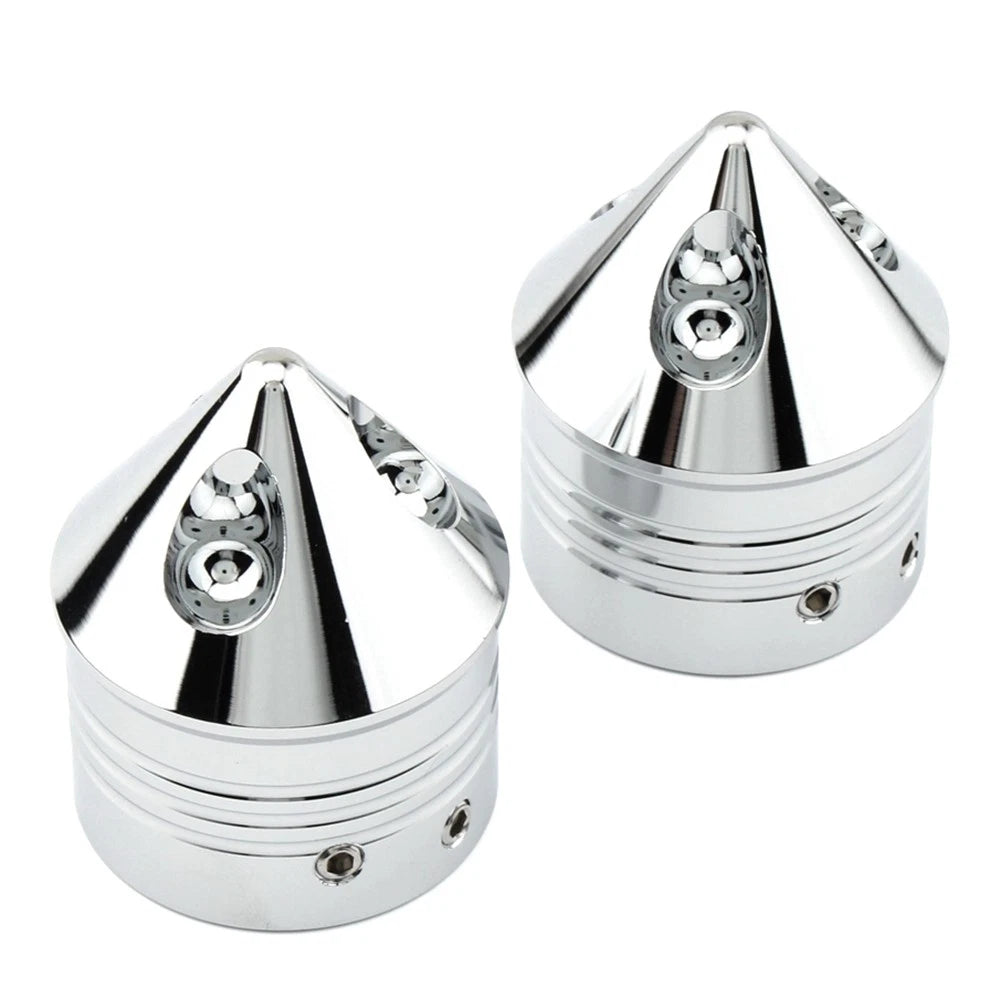 Front Wheel Axle Nut Cover Cap for Harley Touring Road Glide Dyna Softail