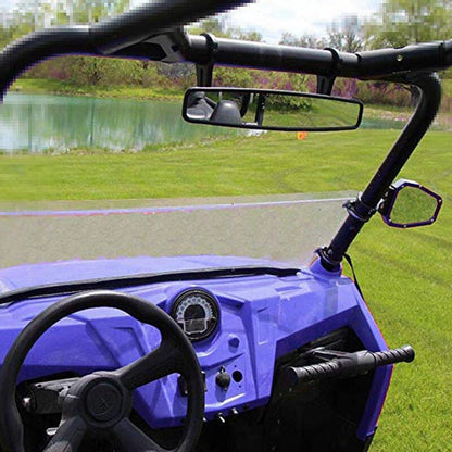 Rear View Center Mirror w/1.75" 2" Clamp for Polaris RZR Yamaha Honda Talon
